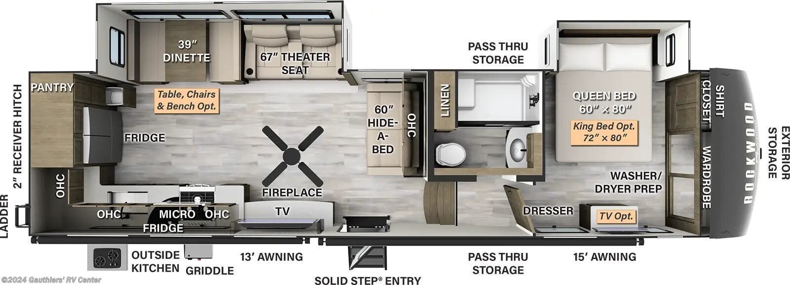 FOREST RIVER ROCKWOOD 376RK