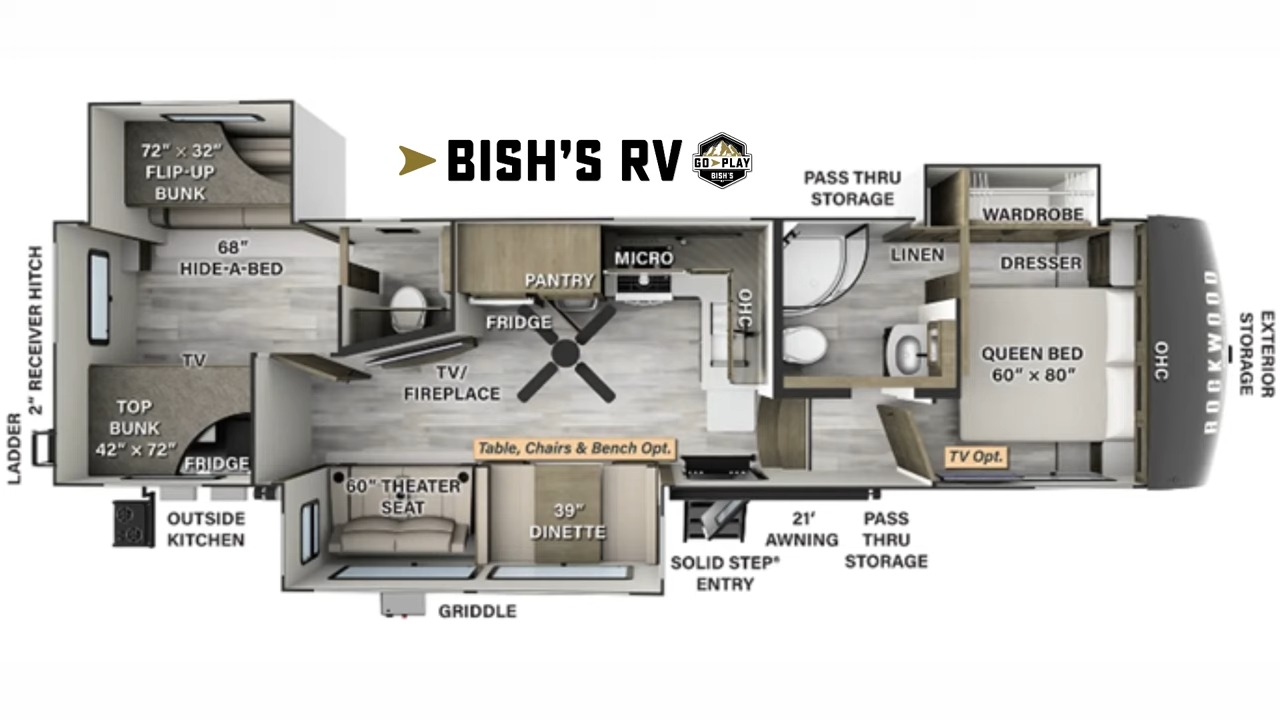 FOREST RIVER ROCKWOOD 373BH