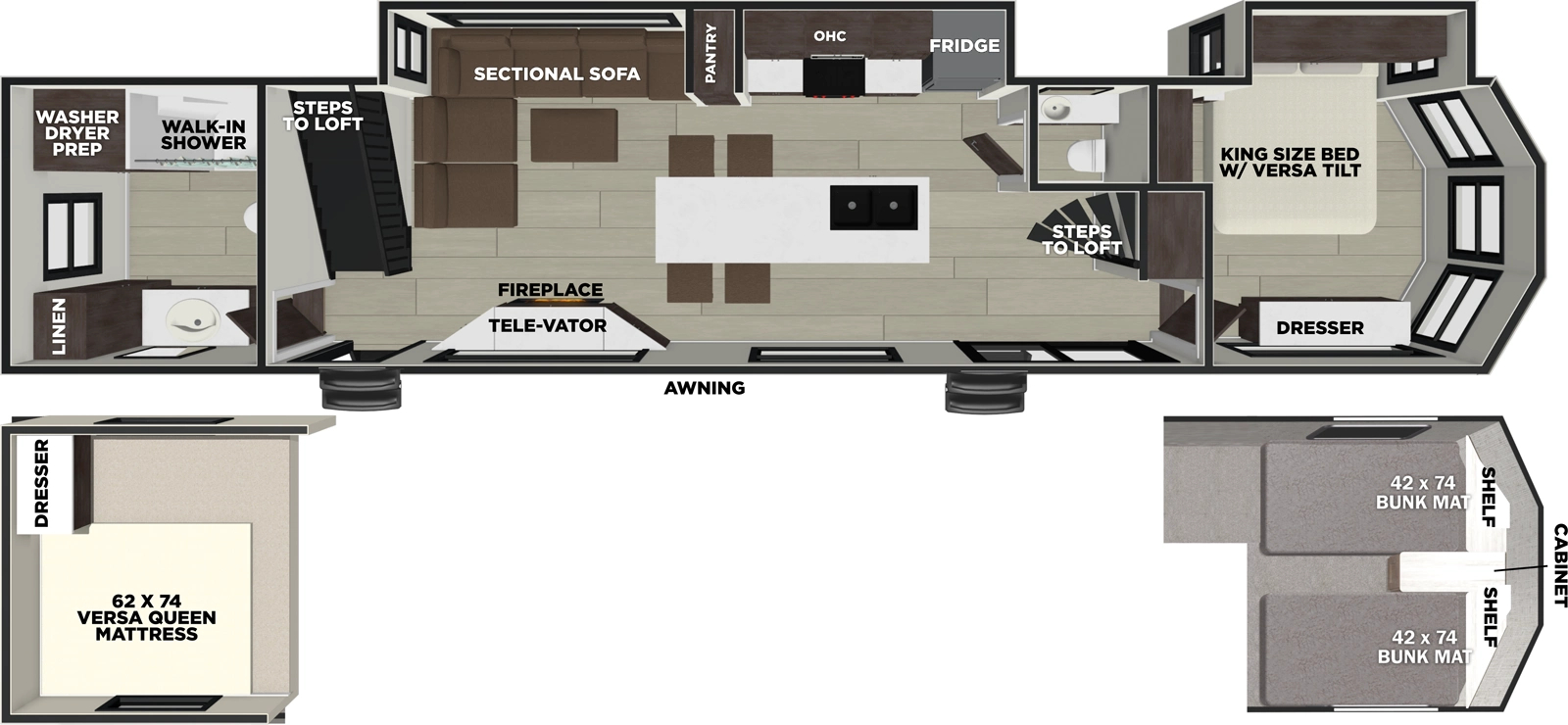 FOREST RIVER Salem Grand Villa 44ZEN